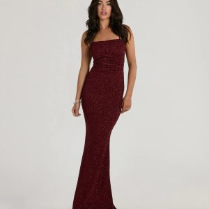 Wendy Sleeveless Mermaid Glitter Formal Dress