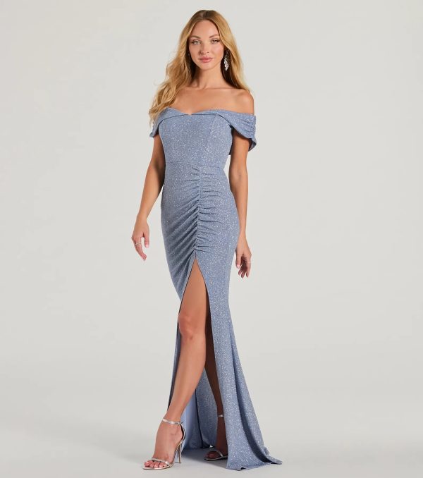 Meryl Formal Glitter Column Dress - Image 18