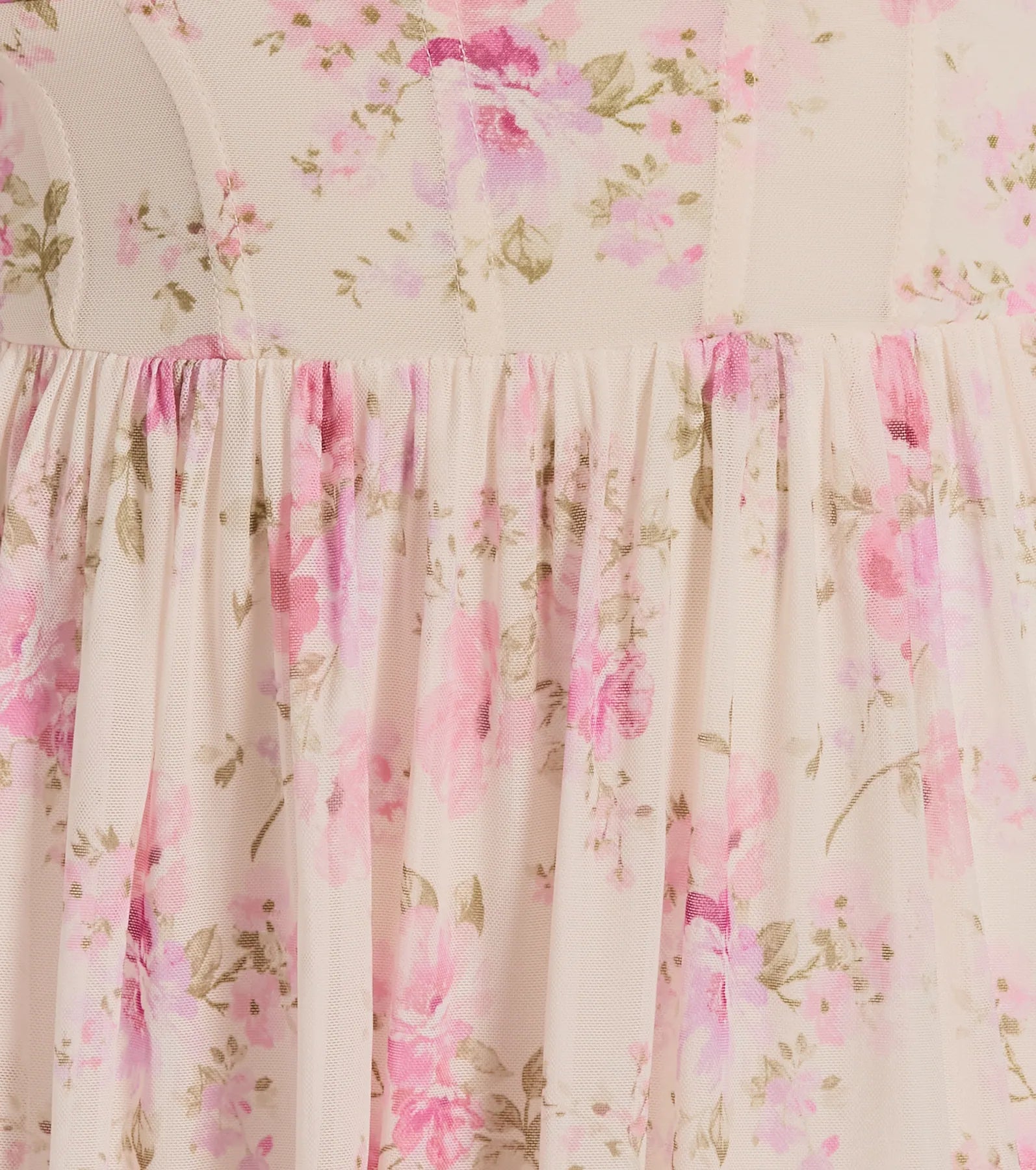 Gwen Sweetheart Ruffle Floral A-Line Formal Dress - Image 3