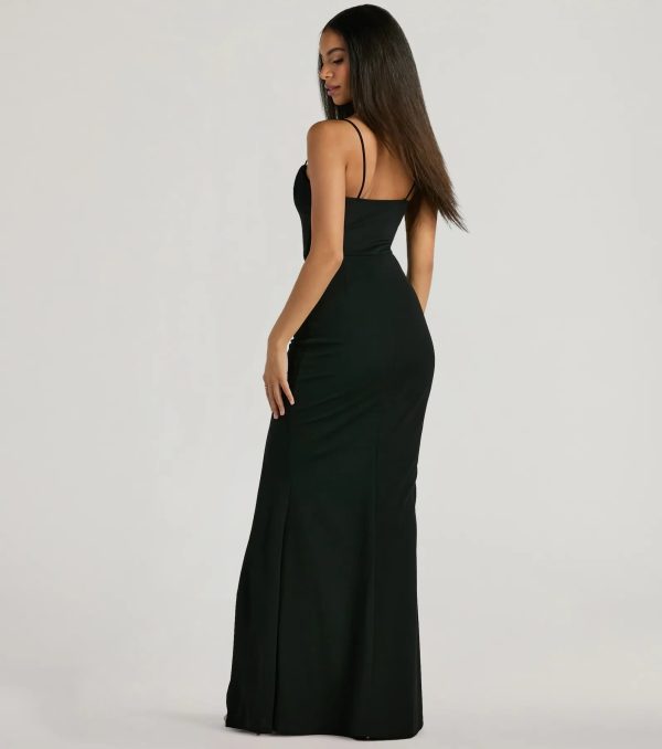 Carol Sleeveless Slit Mermaid Formal Dress - Image 2