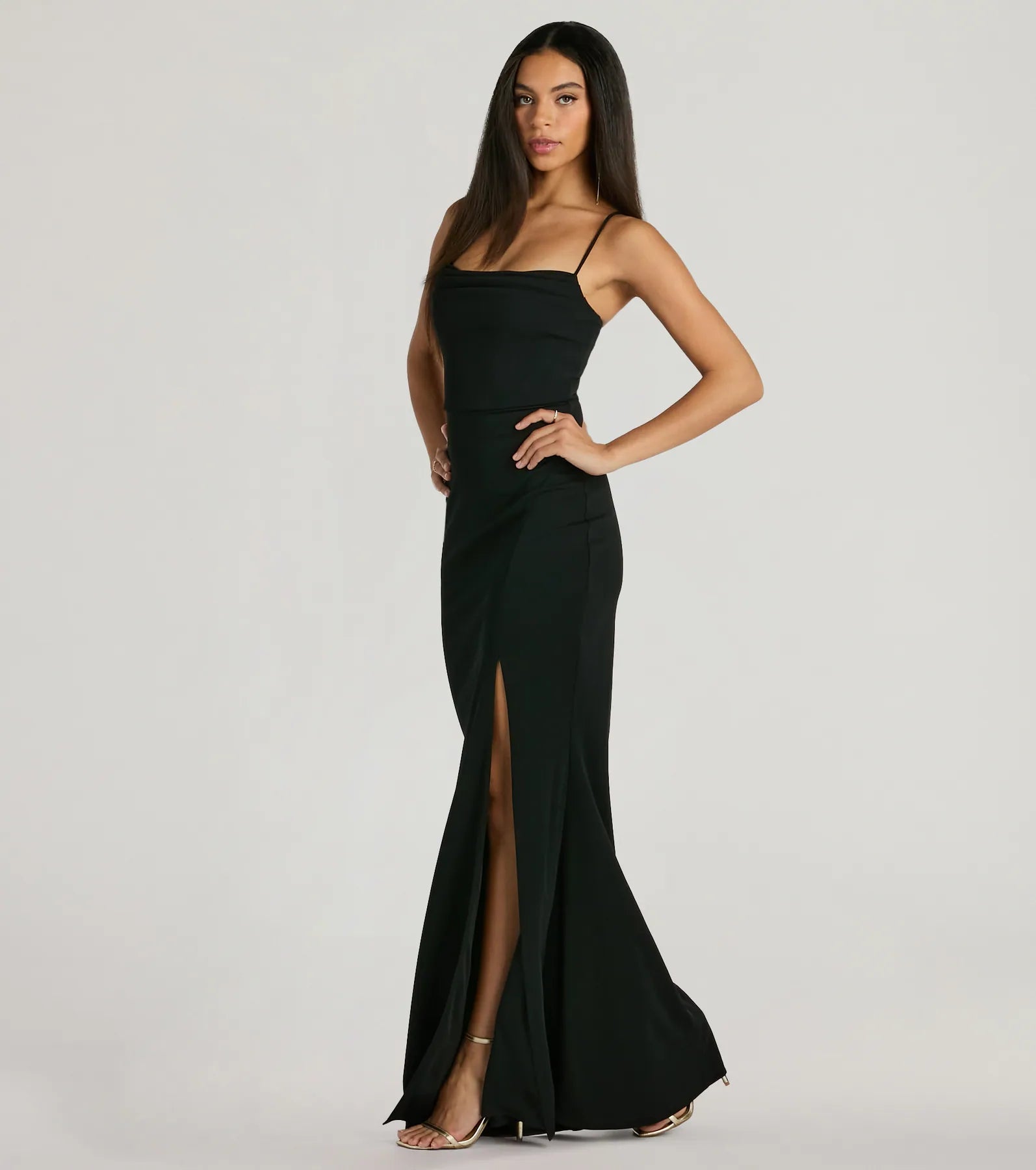 Carol Sleeveless Slit Mermaid Formal Dress - Image 4