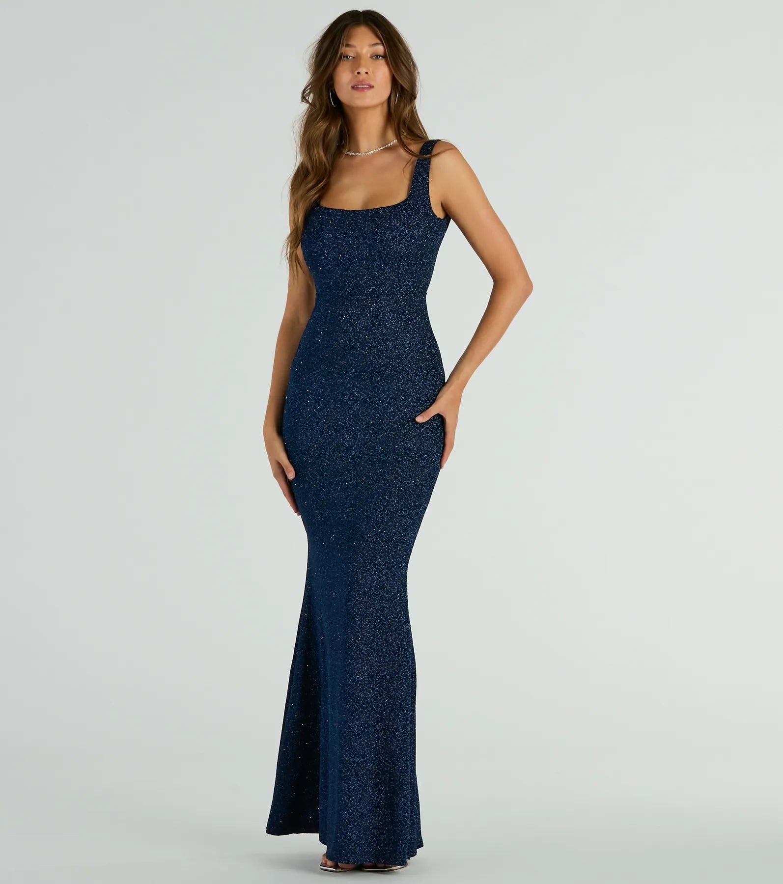 Cadence Sleeveless Mermaid Glitter Formal Dress - Image 4