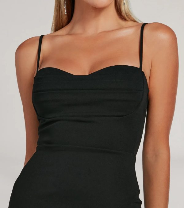 Fran Formal Crepe Sweetheart Column Dress - Image 7