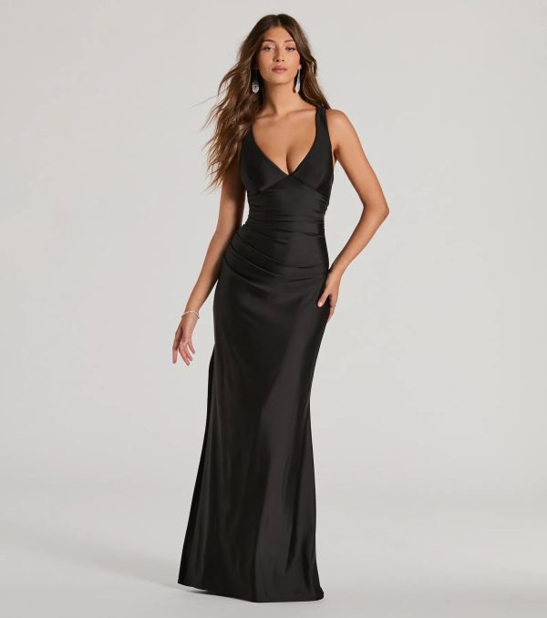 Jianne Formal Lace-Up Back Long Dress - Image 11