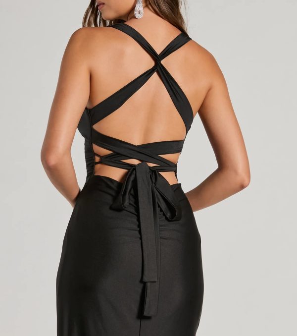 Jianne Formal Lace-Up Back Long Dress - Image 13