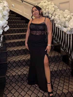 Josette Sleeveless Corset Lace Mermaid Dress