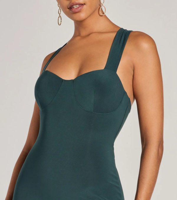 Marleigh Lace-Up High Slit Formal Dress - Image 3