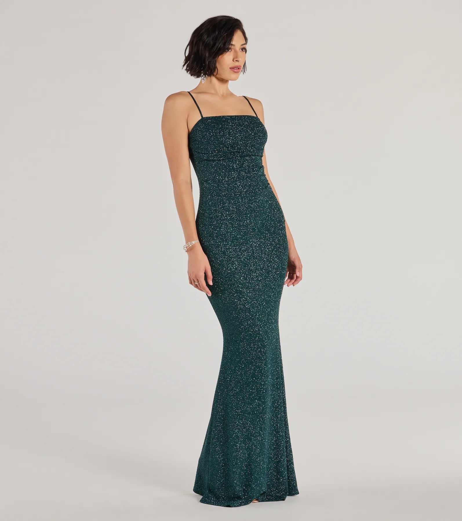 Wendy Sleeveless Mermaid Glitter Formal Dress - Image 8