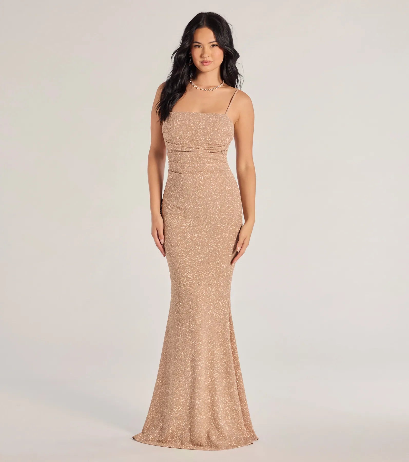Wendy Sleeveless Mermaid Glitter Formal Dress - Image 9