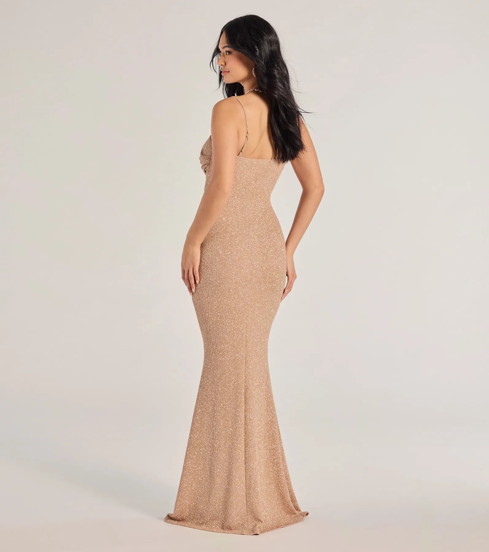 Wendy Sleeveless Mermaid Glitter Formal Dress - Image 10