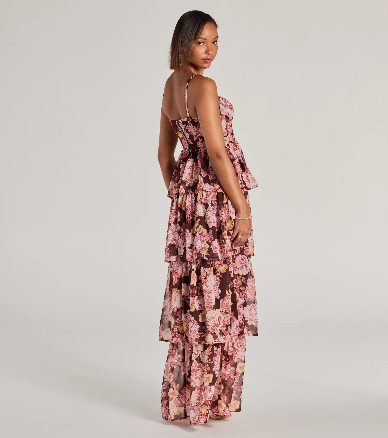 Beyond Precious V-Neck Ruffle Babydoll Dress - Image 2
