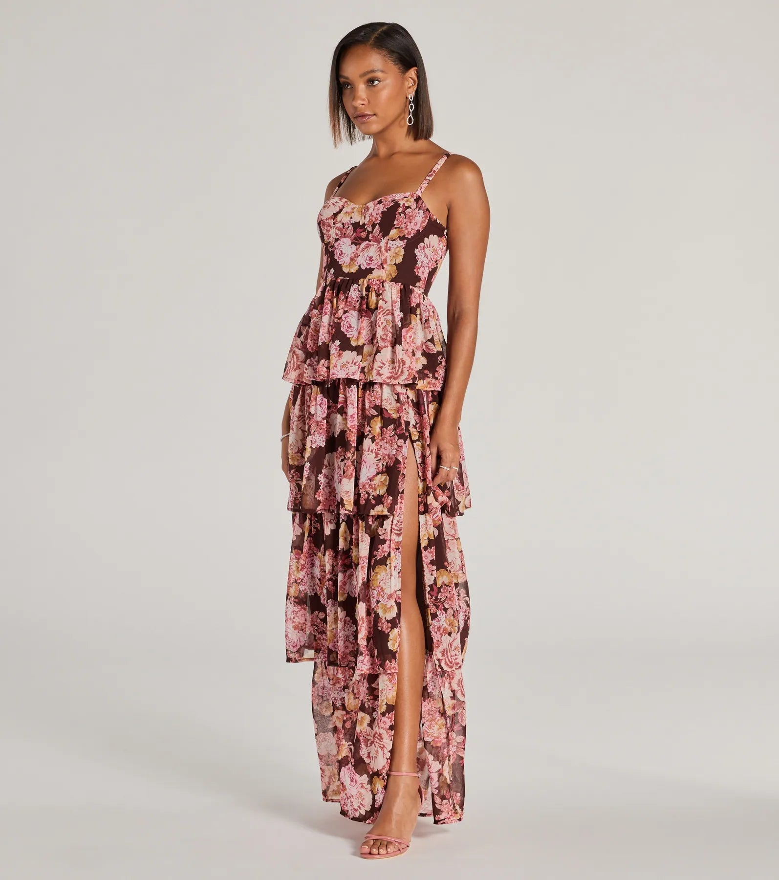 Beyond Precious V-Neck Ruffle Babydoll Dress - Image 4