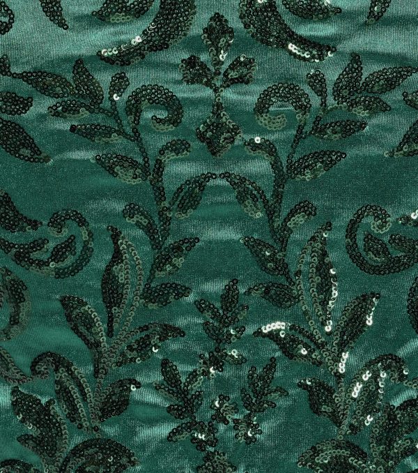 Marisol Lace-Up Column Sequin Satin Formal Dress - Image 12
