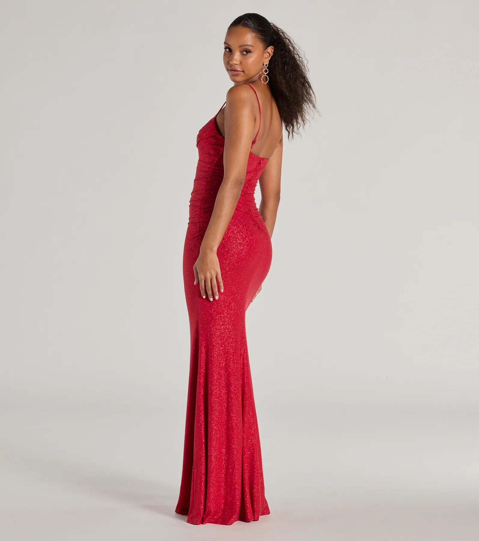 Harley Sleeveless Cutout Glitter Column Dress - Image 10