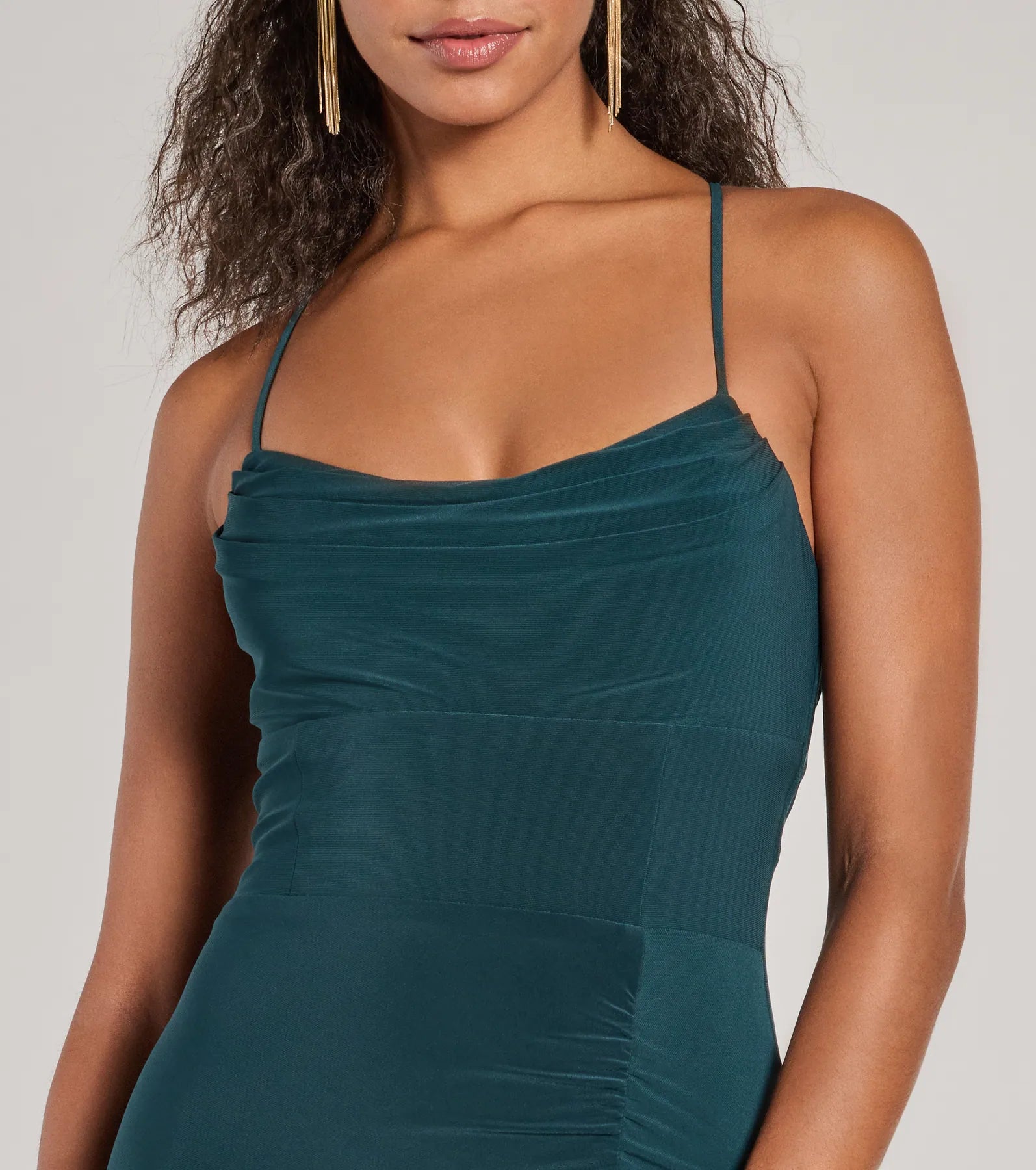 Ashley Sleeveless Bow Mermaid Formal Dress - Image 11