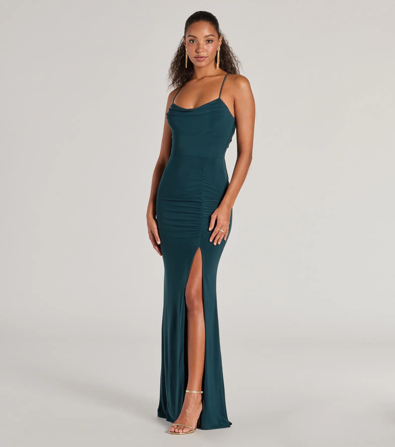 Ashley Sleeveless Bow Mermaid Formal Dress - Image 12