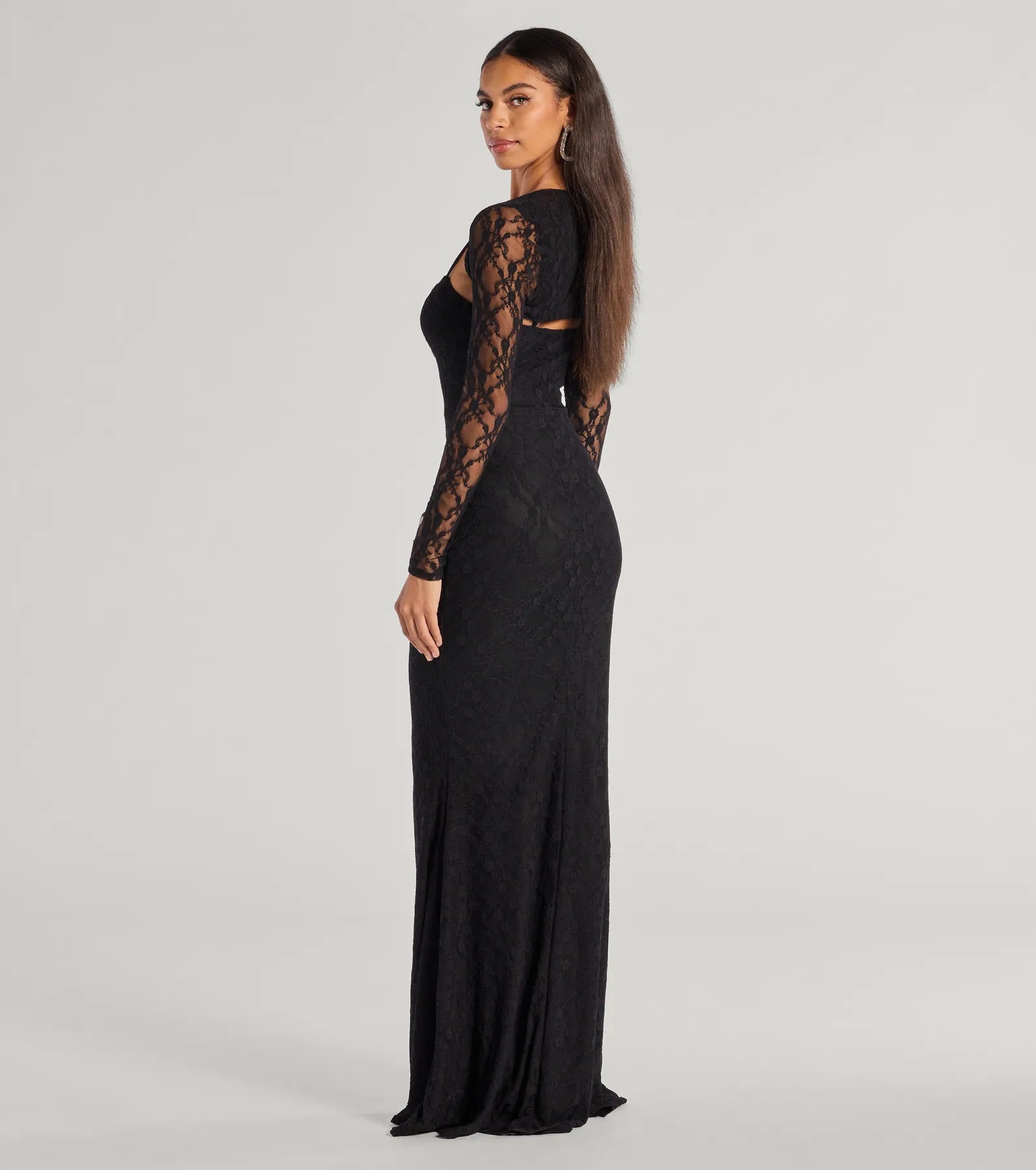Adele Sleeveless Lace Mermaid Dress With Bolero - Image 2