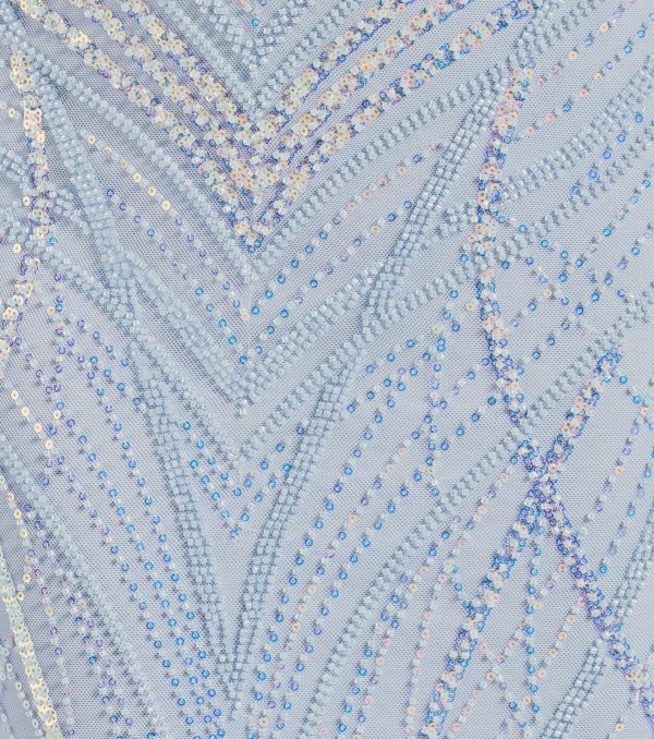 Liv Sleeveless Beaded Sequin Mermaid Dress - Image 3