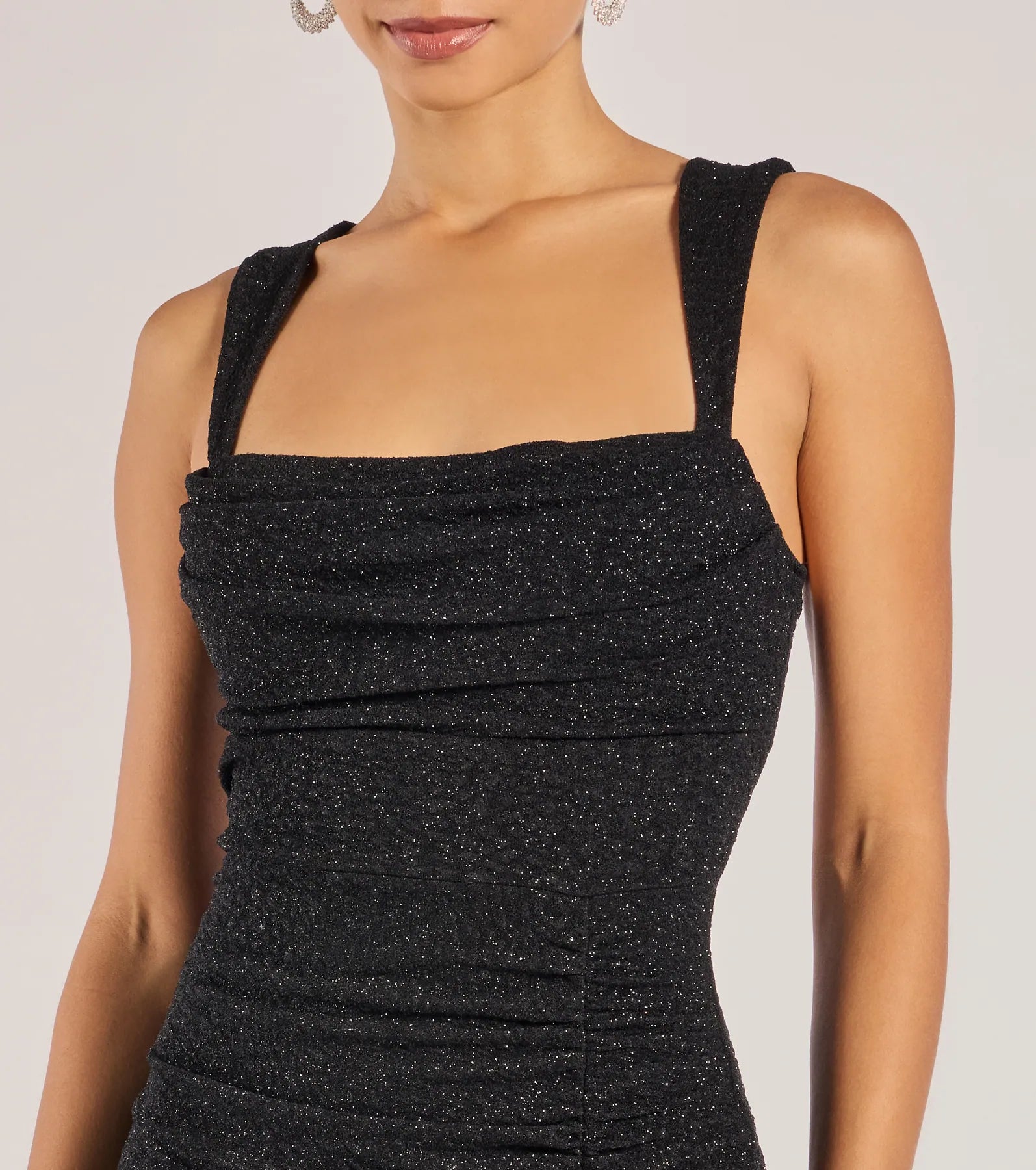 Drew Open Back Glitter Mermaid Dress - Image 3