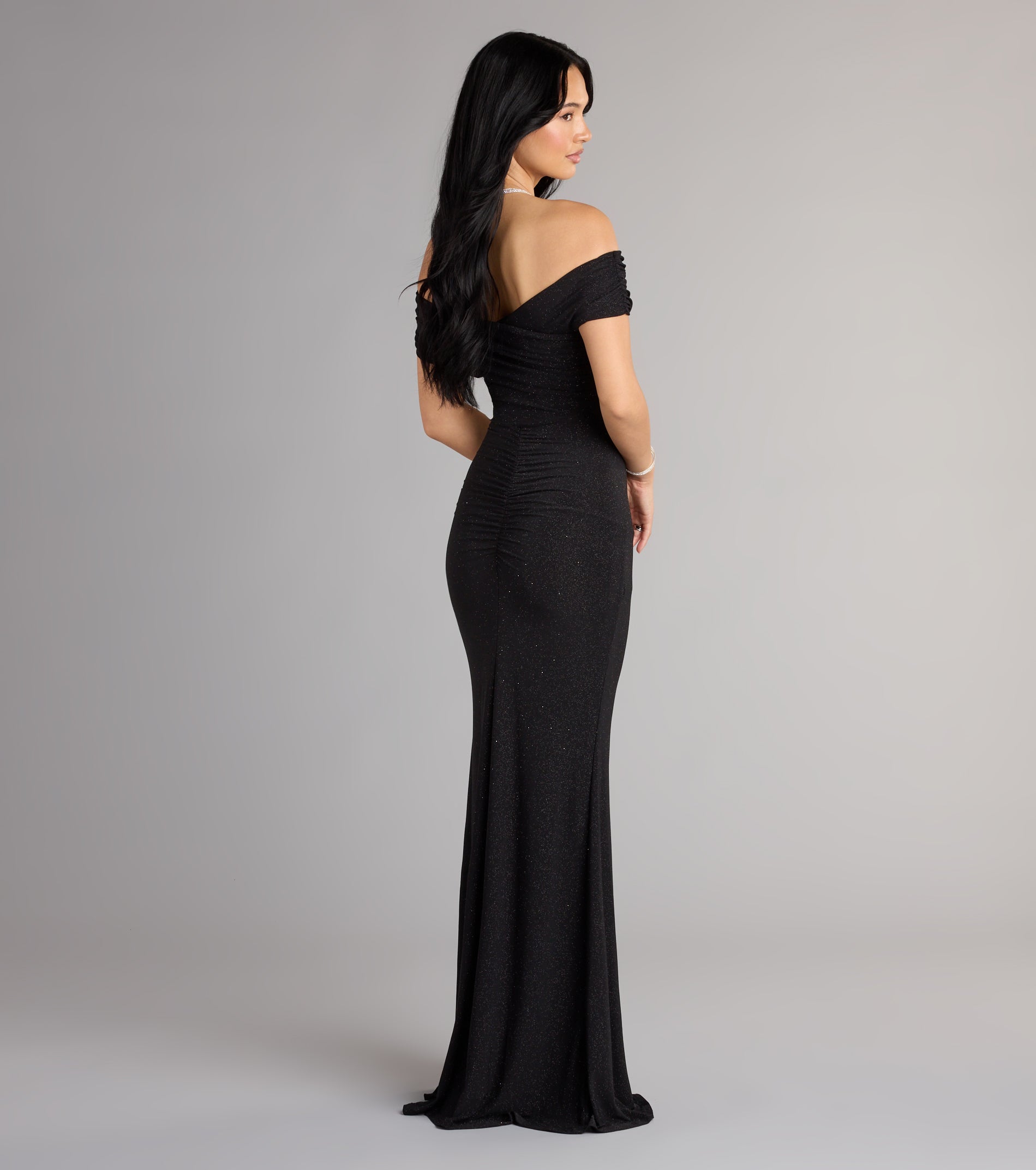 Giada Glitter Knit Off-the-Shoulder Column Dress - Image 7