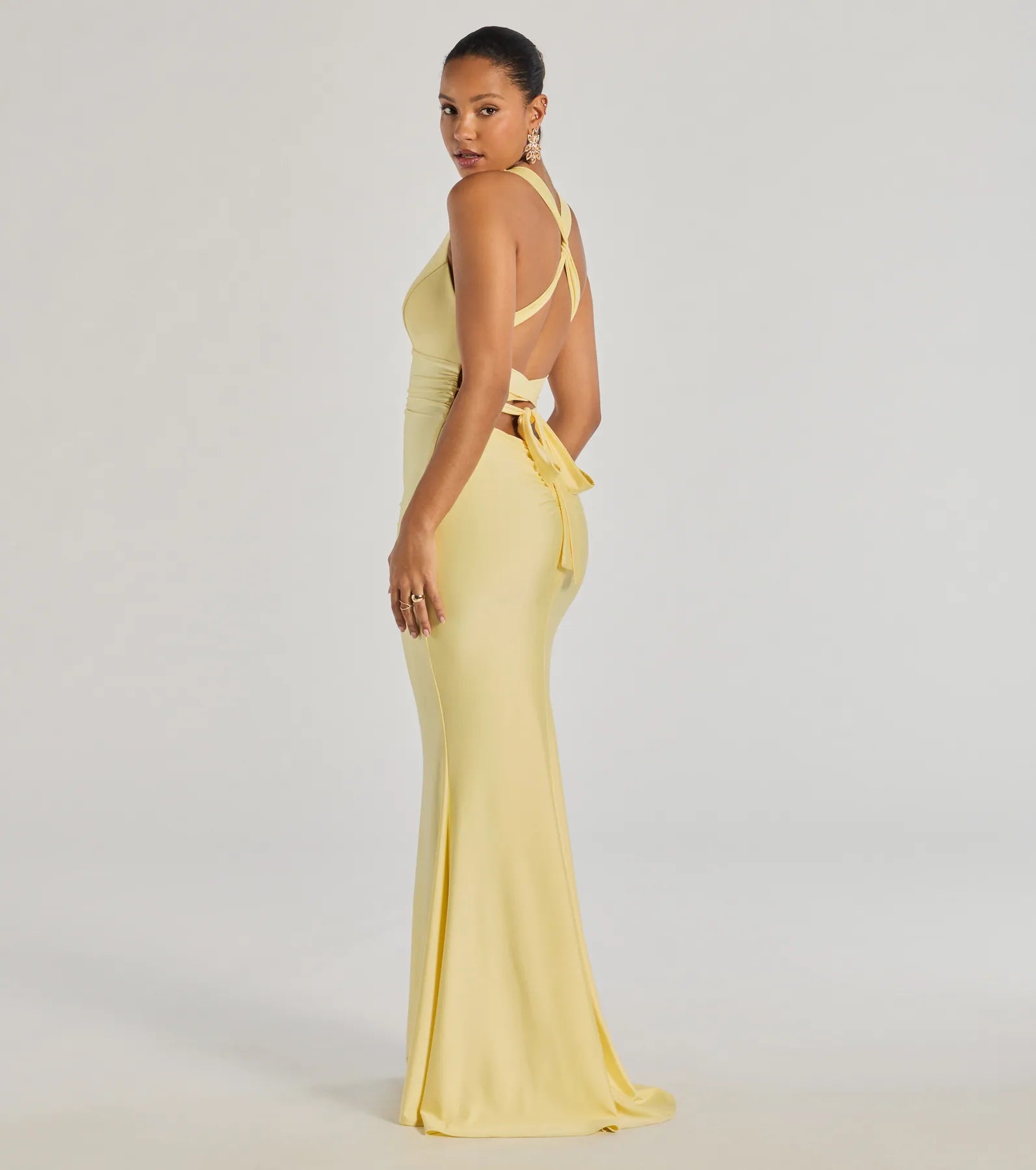 Jianne Formal Lace-Up Back Long Dress - Image 8