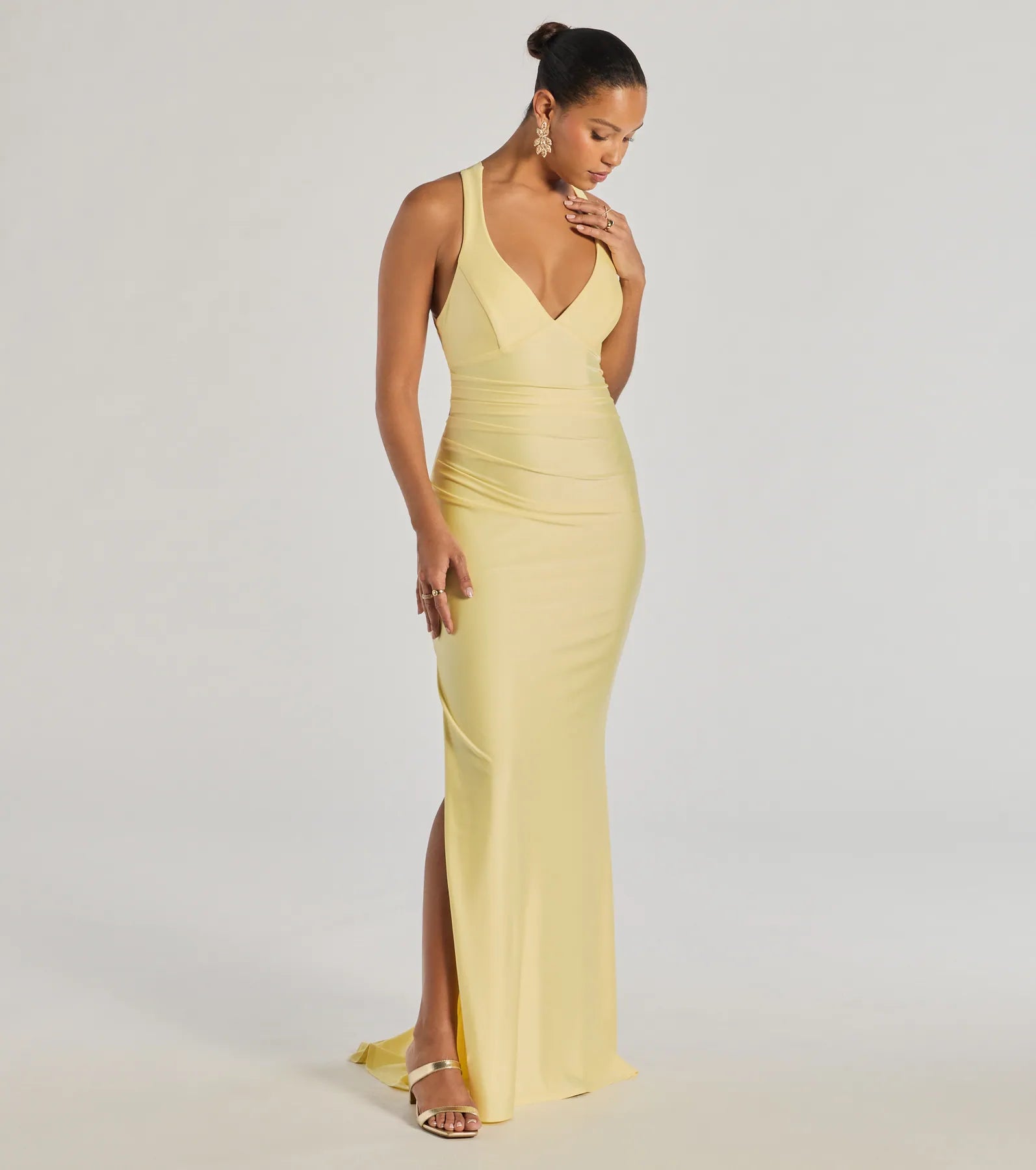 Jianne Formal Lace-Up Back Long Dress - Image 9