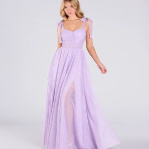 Ellery Glitter Tulle A-Line Formal Dress