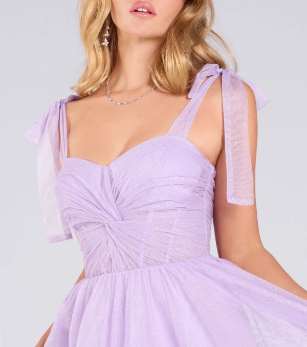 Ellery Glitter Tulle A-Line Formal Dress - Image 3