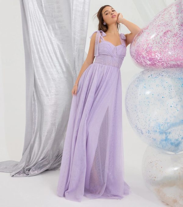 Ellery Glitter Tulle A-Line Formal Dress - Image 6