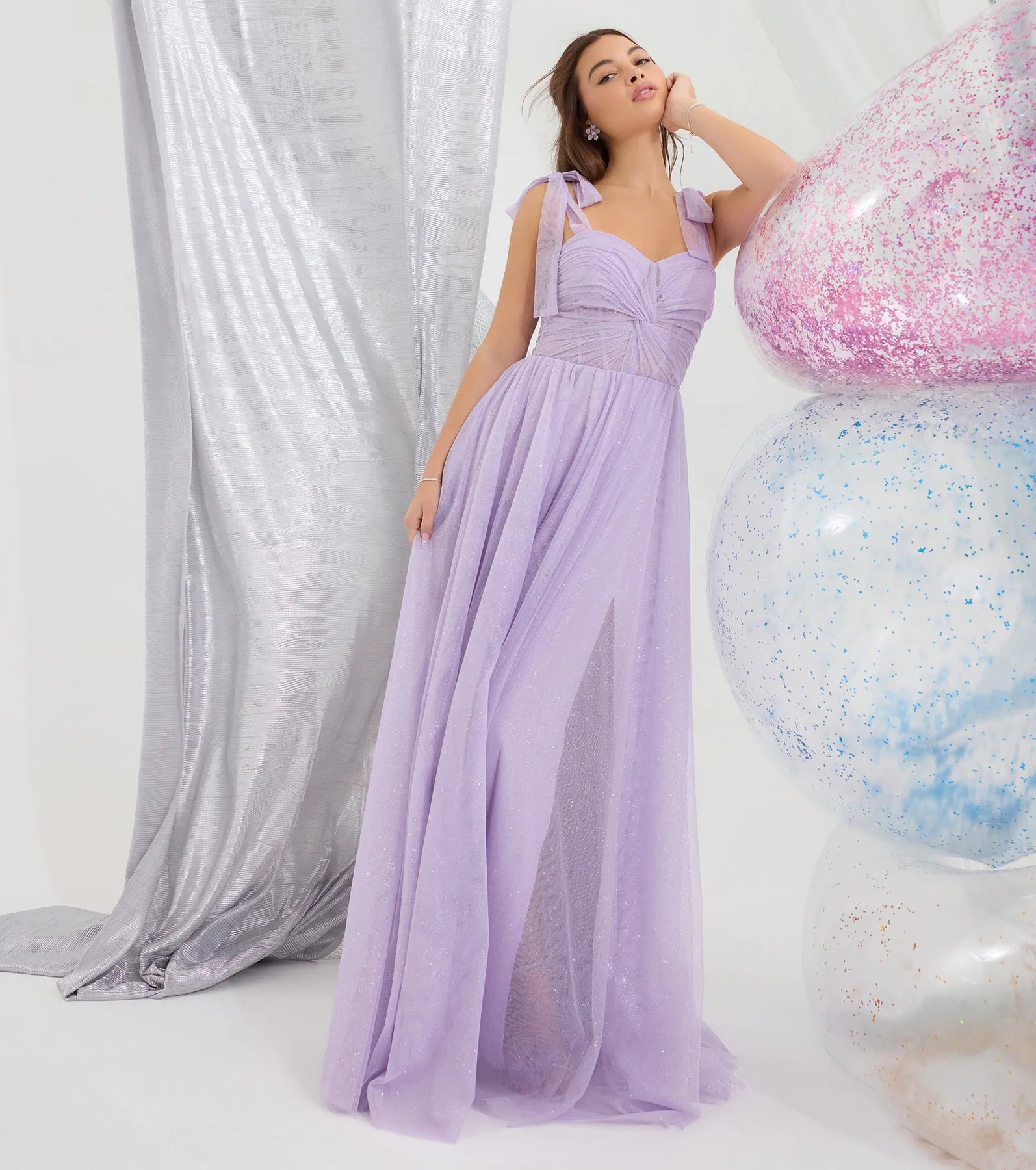 Ellery Glitter Tulle A-Line Formal Dress - Image 6
