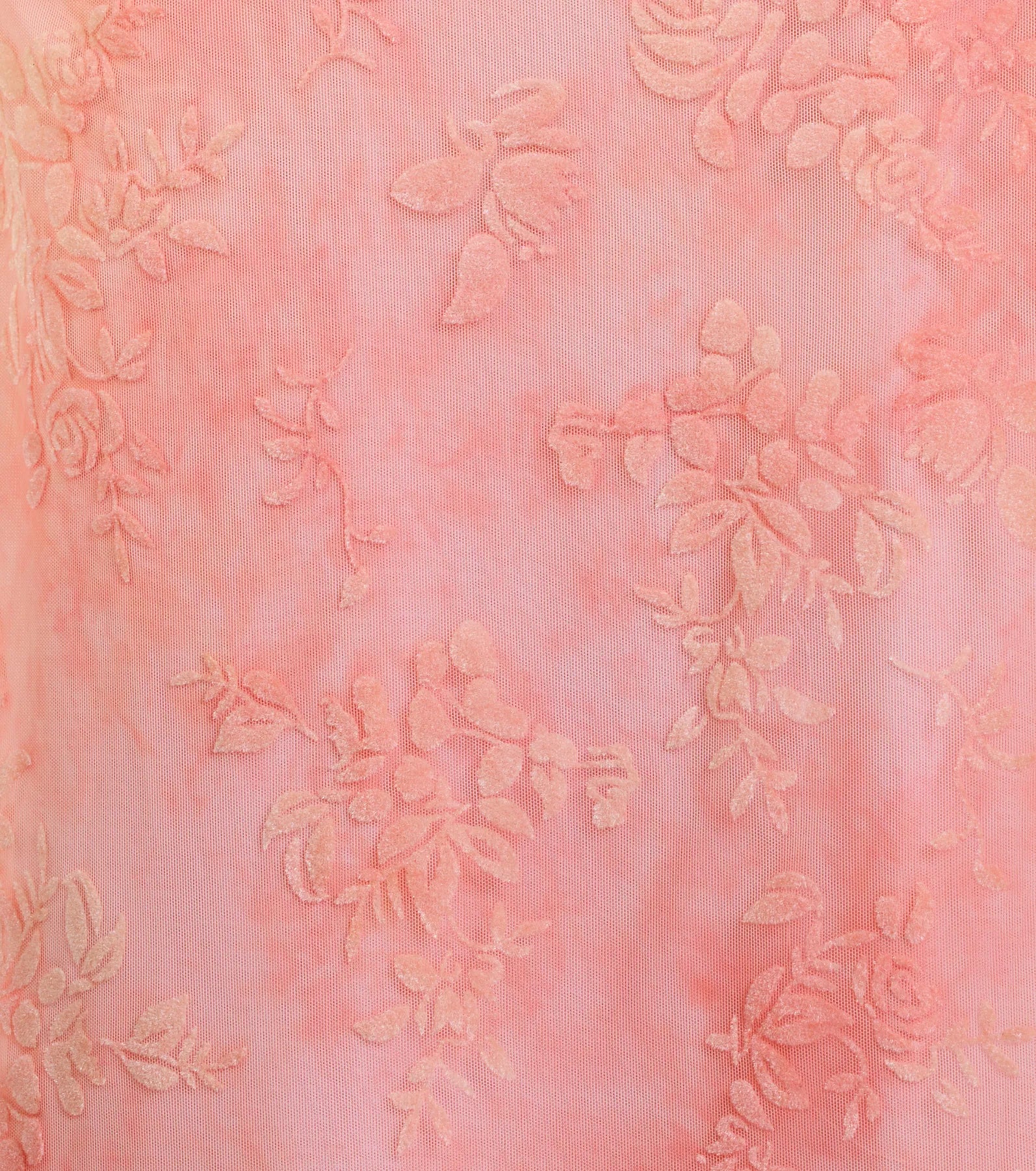 Kristina Floral Velvet Slit Formal Dress - Image 3