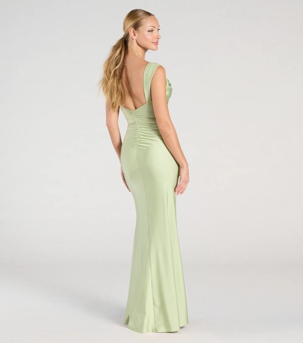Kaitlin Low Back Slit Mermaid Formal Dress - Image 6