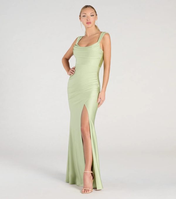Kaitlin Low Back Slit Mermaid Formal Dress - Image 8