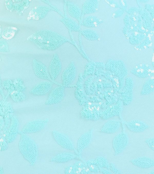Kimber High Slit Floral Sequin Mermaid Dress - Image 11