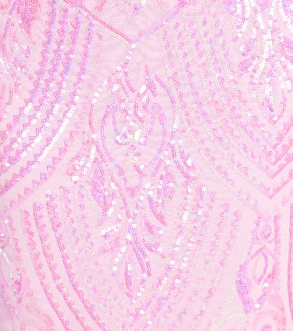 Kensie V-Neck Mermaid Sequin Formal Dress - Image 3
