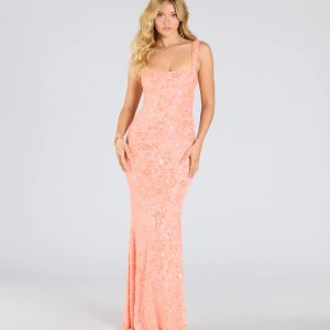 Darlene Cutout Back Bodycon Sequin Formal Dress