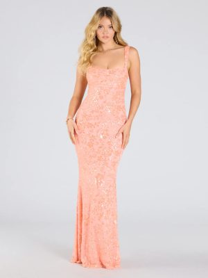 Darlene Cutout Back Bodycon Sequin Formal Dress