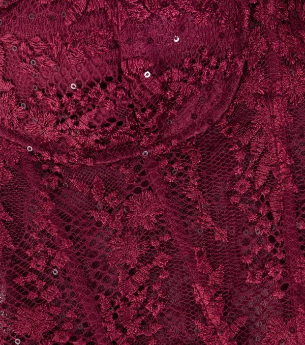 Olga Corset Lace Satin Wrap Mermaid Formal Dress - Image 7