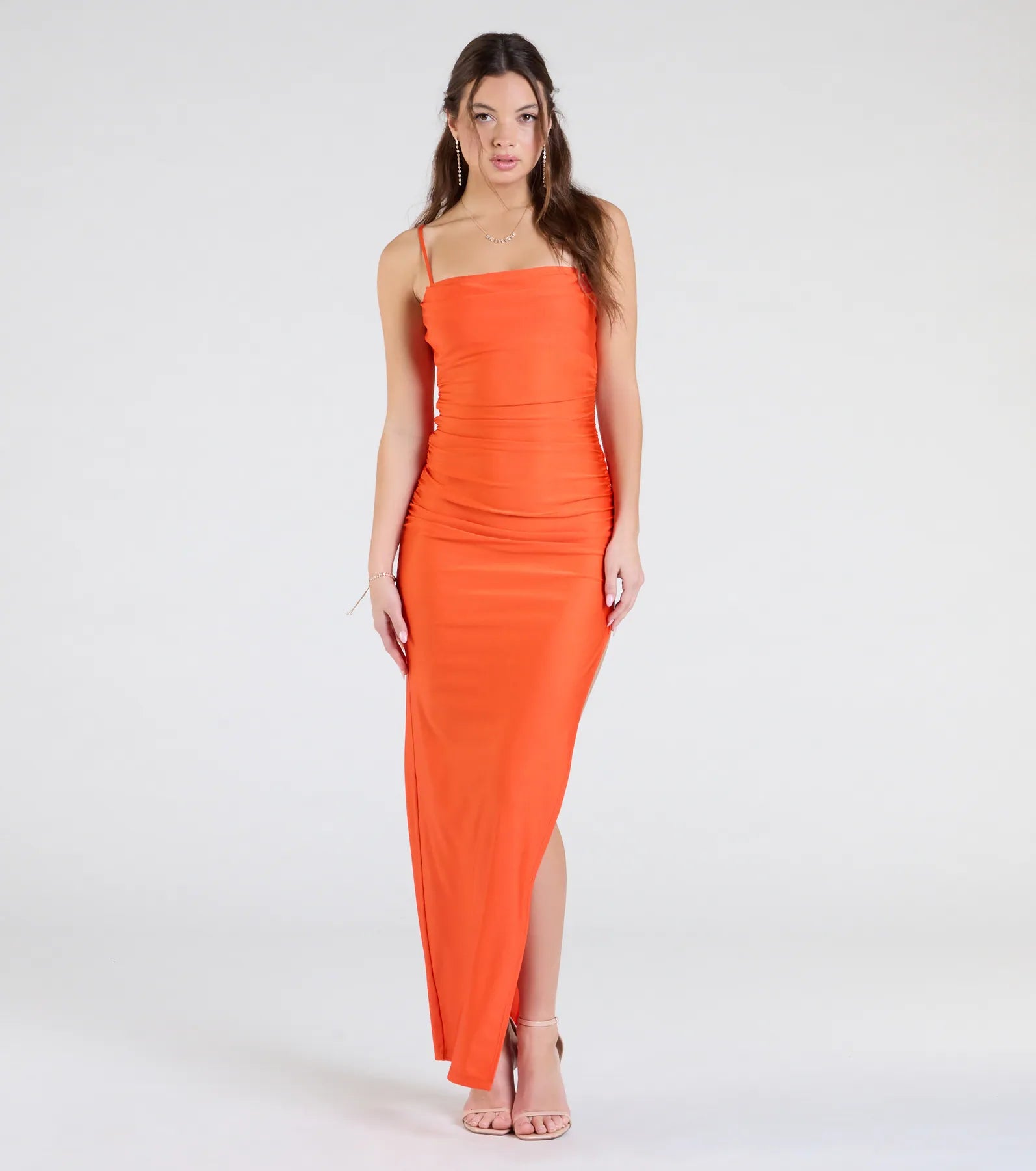 Ella Cowl Neck Satin Dress - Image 25
