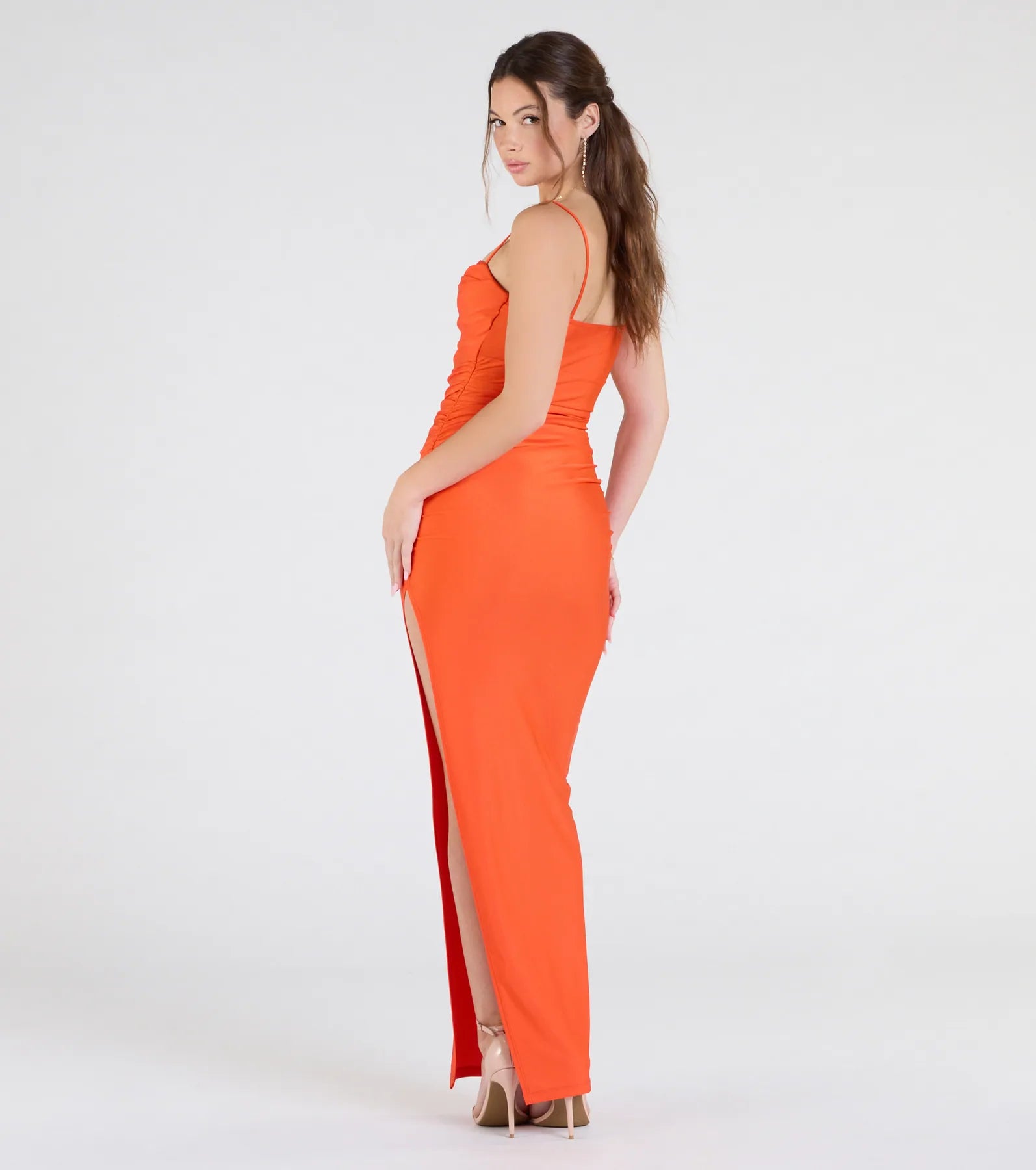 Ella Cowl Neck Satin Dress - Image 26