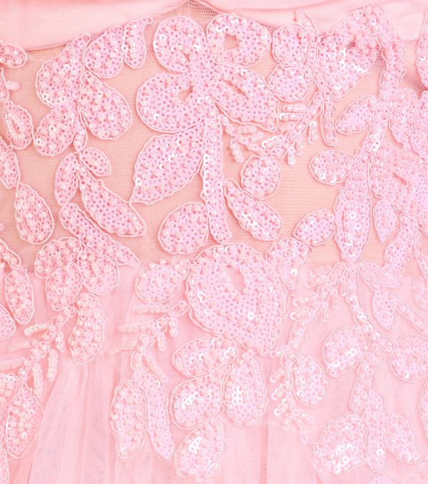 Alia Sequin Applique A-Line Tulle Formal Dress - Image 3