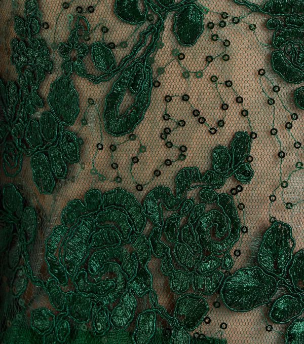 Lucia Lace Corset Slit Satin Formal Dress - Image 3