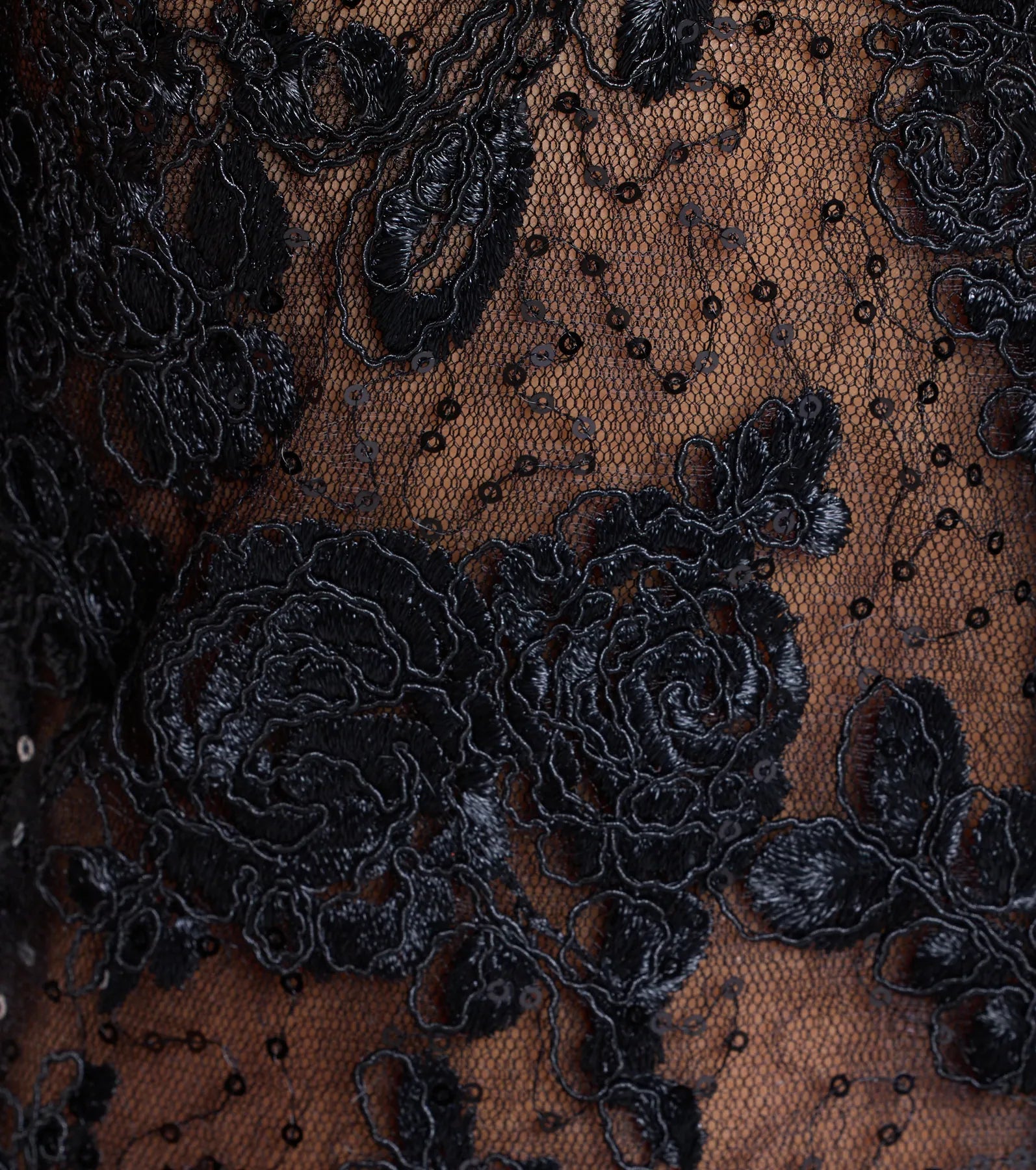 Lucia Lace Corset Slit Satin Formal Dress - Image 8