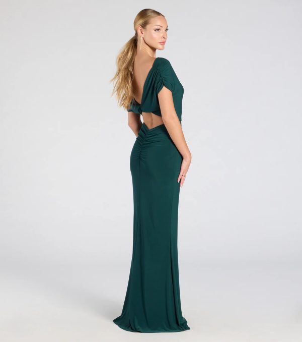 Raven Off-Shoulder Cutout Mermaid Formal Dress - Image 5