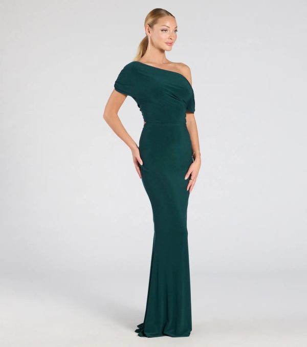 Raven Off-Shoulder Cutout Mermaid Formal Dress - Image 6