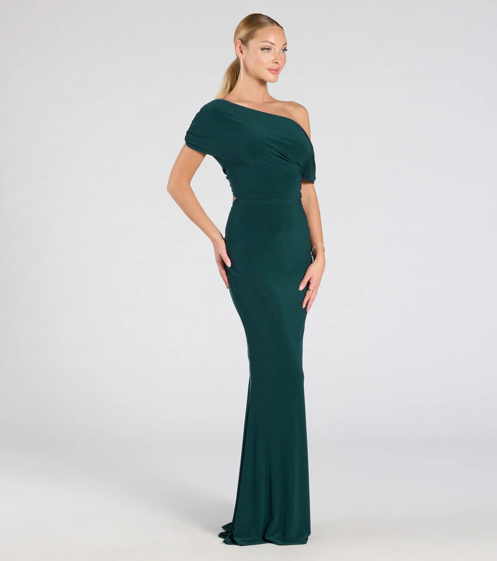 Raven Off-Shoulder Cutout Mermaid Formal Dress - Image 6
