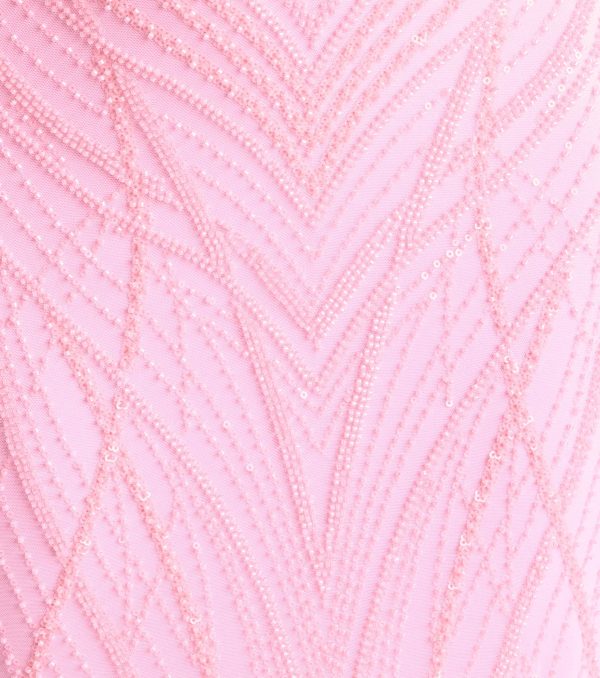 Betsey Lace-Up Mermaid Sequin Bead Formal Dress - Image 3