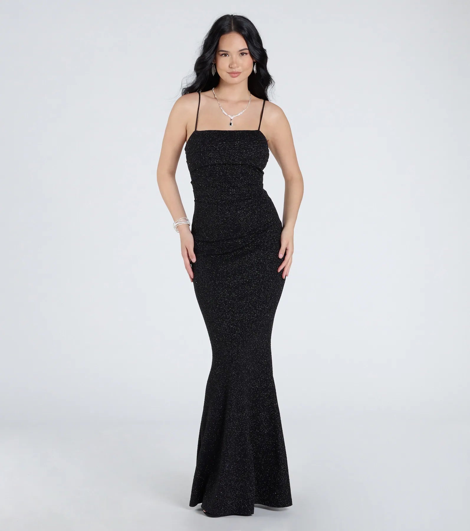 Wendy Sleeveless Mermaid Glitter Formal Dress - Image 13