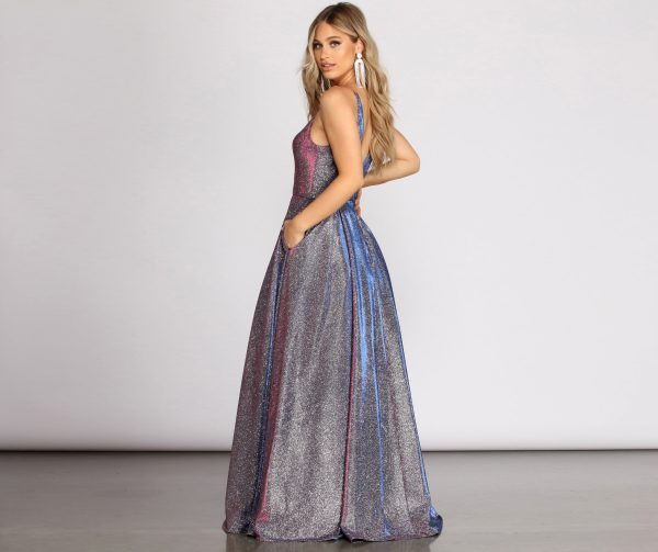 Cora Glitter Ball Gown - Image 2