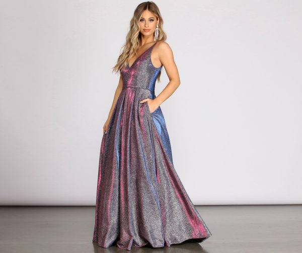 Cora Glitter Ball Gown - Image 4